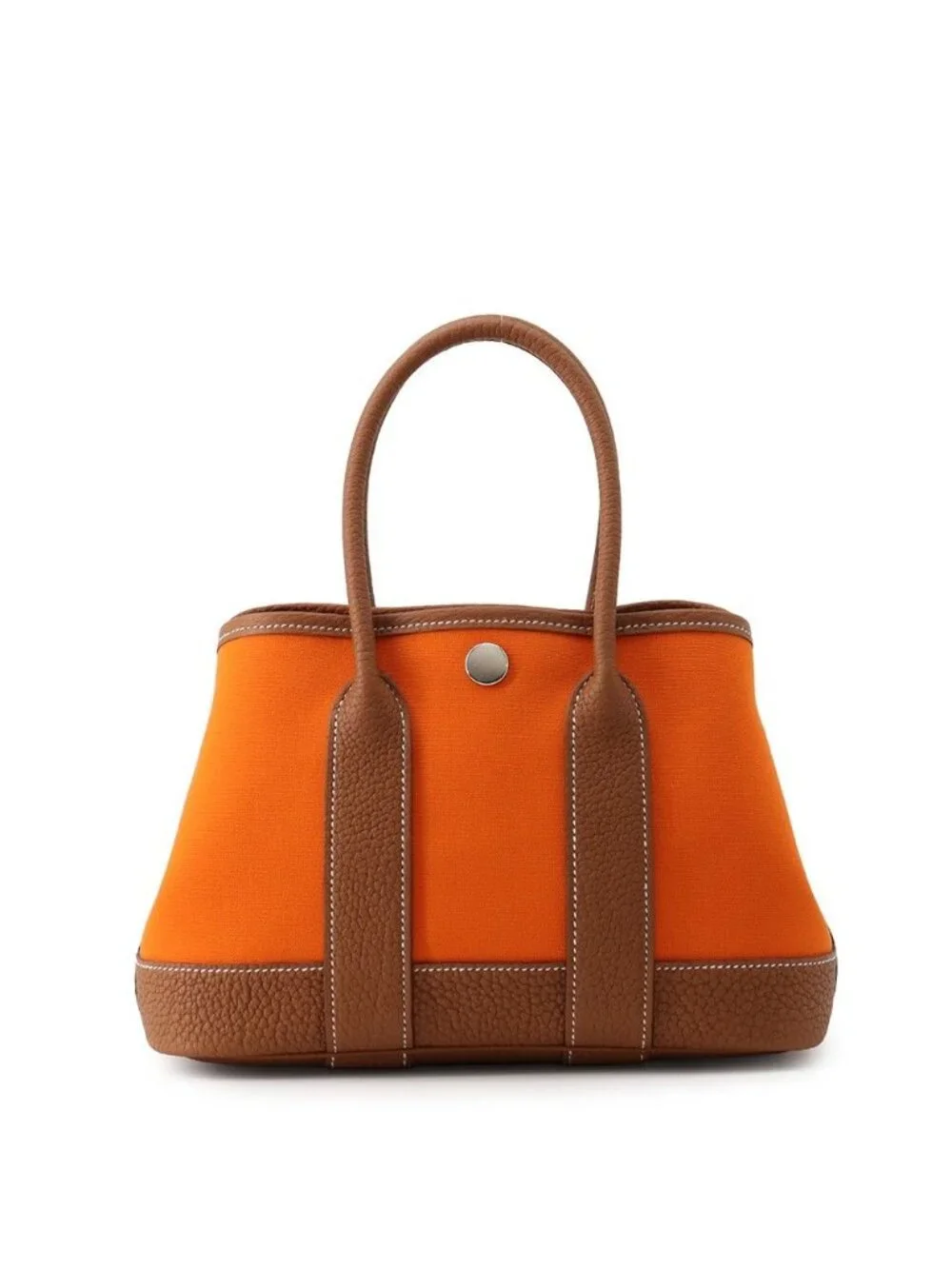Hermes Tote Neo Garden 23 Party Gold Silver Toile Officier Negonda